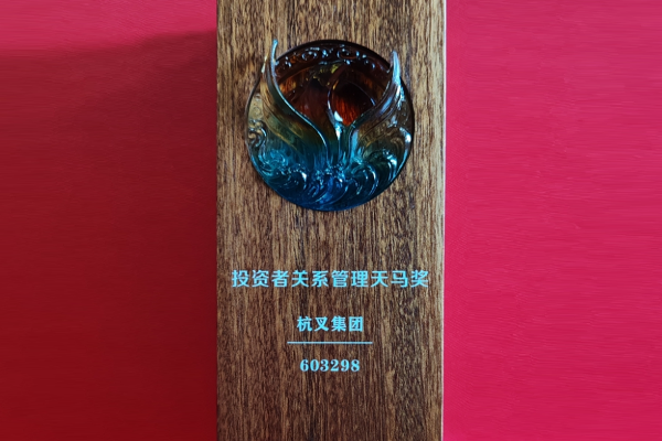 喜報(bào)！杭叉集團(tuán)榮獲第十六屆中國(guó)上市公司投資者關(guān)系管理天馬獎(jiǎng)